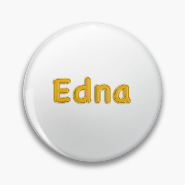 Item preview, Golden Balloon Edna Name Label designed and sold by NormadWorld.