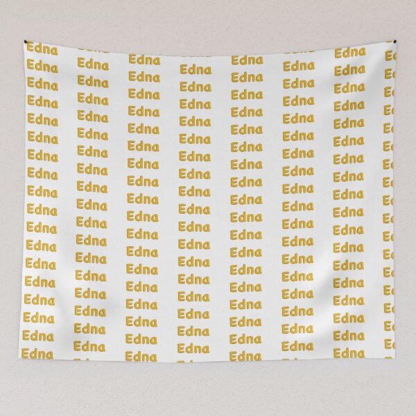 Item preview, Golden Balloon Edna Name Label designed and sold by NormadWorld.