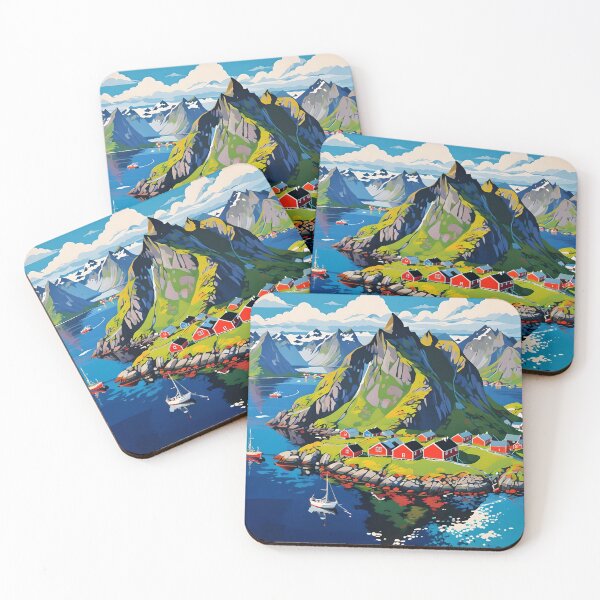 Item preview, IDYLLIC ISLAND LANDSCAPE designed and sold by PIGCASSOSAIART.