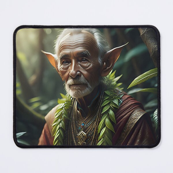 Item preview, Revered Elder of the Jungle Elf Realm | AI Art designed and sold by marjessas-world.