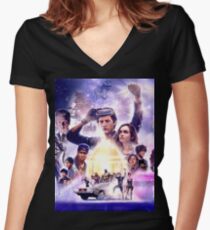 ready player one 2018 Women's Fitted V-Neck T-Shirt
