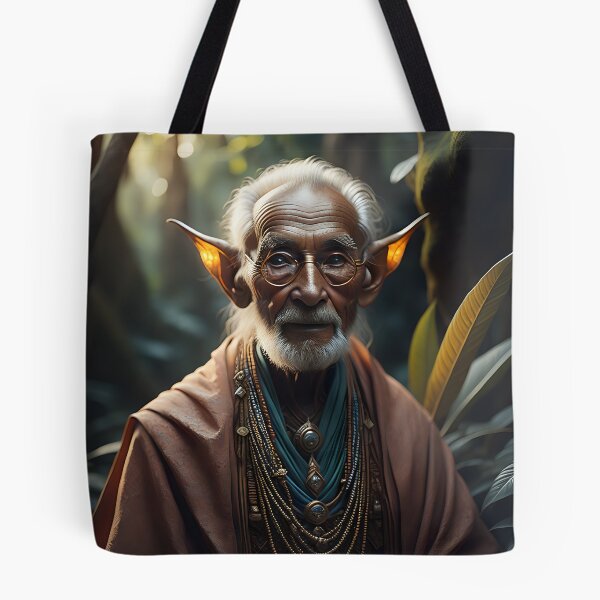 Item preview, Wise Elder of the Jungle Elf Kingdom | AI Art designed and sold by marjessas-world.