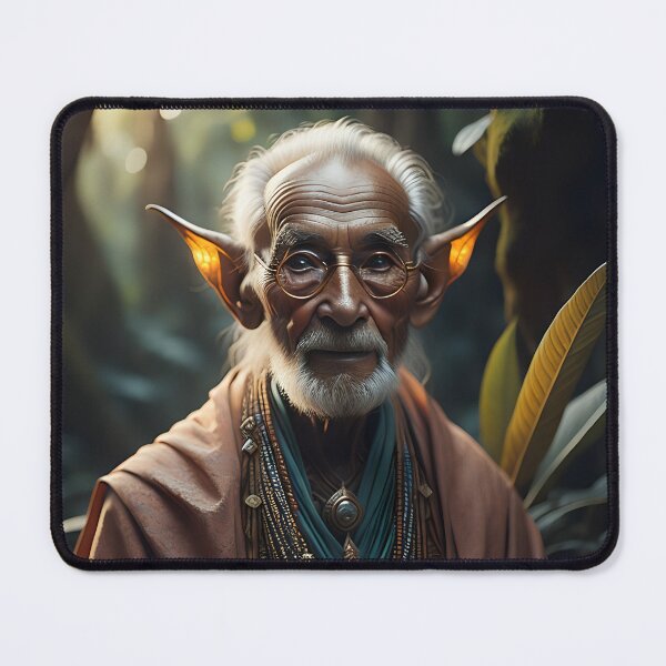 Item preview, Wise Elder of the Jungle Elf Kingdom | AI Art designed and sold by marjessas-world.