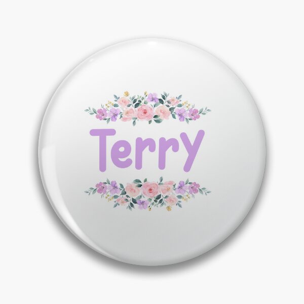 Artikelvorschau, Lila Blumen-Terry-Namensschild entworfen und verkauft von NormadWorld.