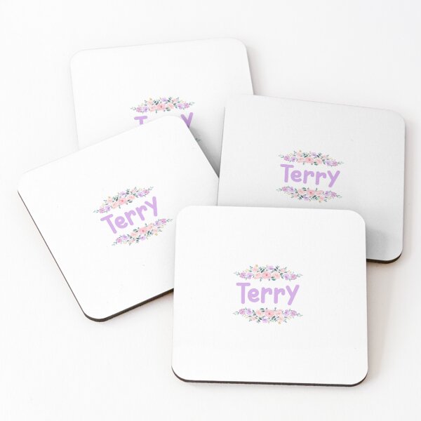 Item preview, Purple Flower Terry Name Label  designed and sold by NormadWorld.