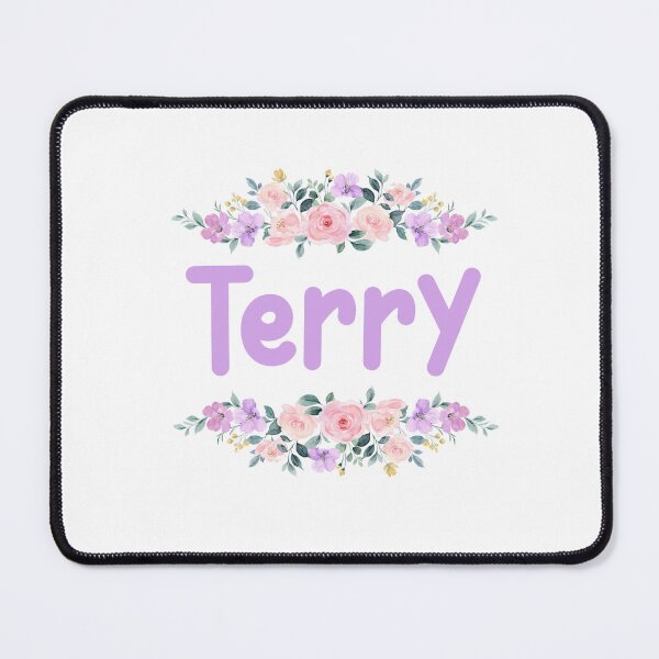 Item preview, Purple Flower Terry Name Label  designed and sold by NormadWorld.