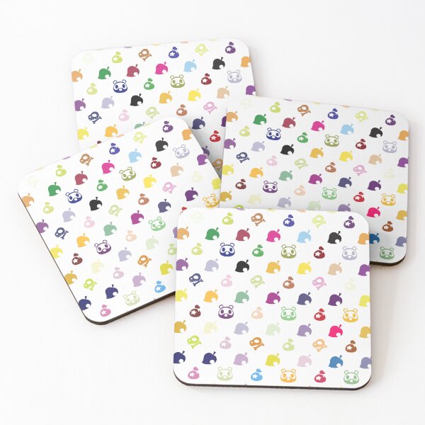 Item preview, White Luxury Pattern Of Animal Icon Crossing designed and sold by Lignas.