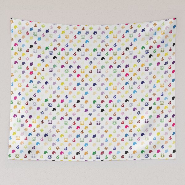 Item preview, White Luxury Pattern Of Animal Icon Crossing designed and sold by Lignas.