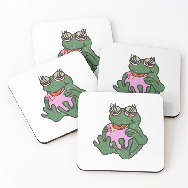 Item preview, Frog Eating A Donut  designed and sold by Ashley Hammann.