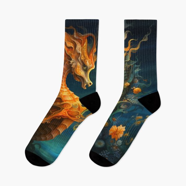 Item preview, Ethereal Seahorse Ballet in Bloom designed and sold by dungeonwarriors.