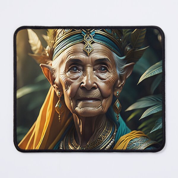Item preview, Wise Elder of the Jungle Elf Kingdom | AI Art designed and sold by marjessas-world.