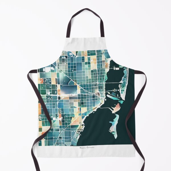 Item preview, Miami Florida City Map - Lush Green designed and sold by StylishStacks.