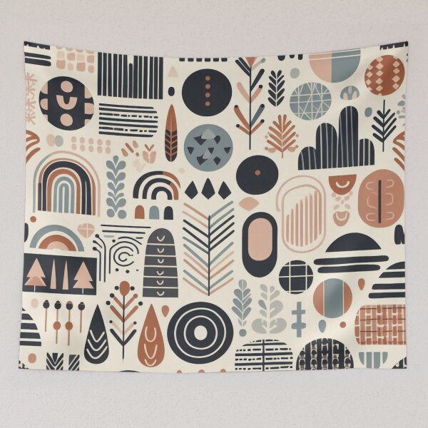 Item preview, The bohemian and doodle pattern  designed and sold by Boru-Atisuto.