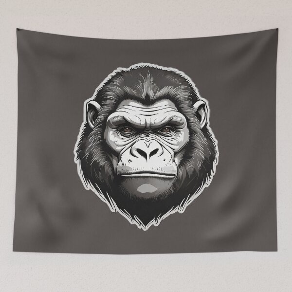 Item preview, Cute black gorilla designed and sold by Promarkets.