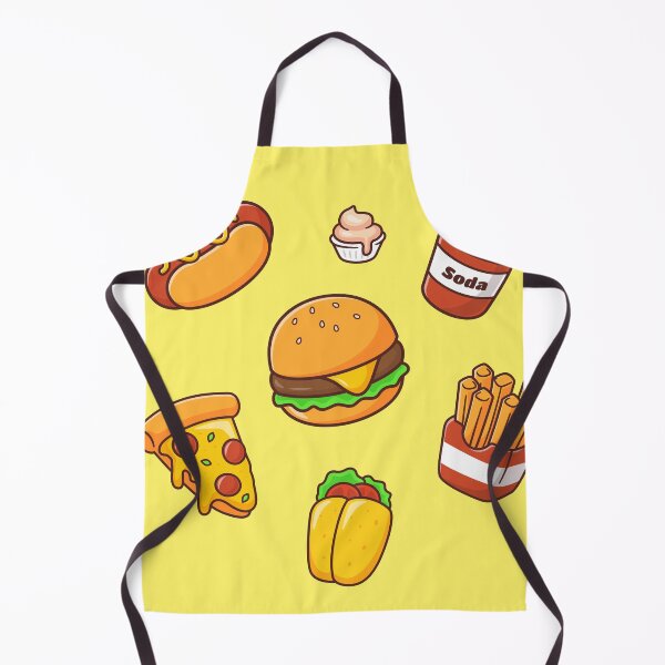 Item preview, Delightful Fast Bites: Cute Fast Food and Dessert Cartoon Vector Icon designed and sold by hjian8219.