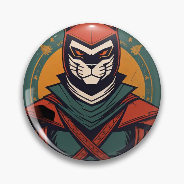Item preview, Fighting cat with mask designed and sold by cuatrilenio.