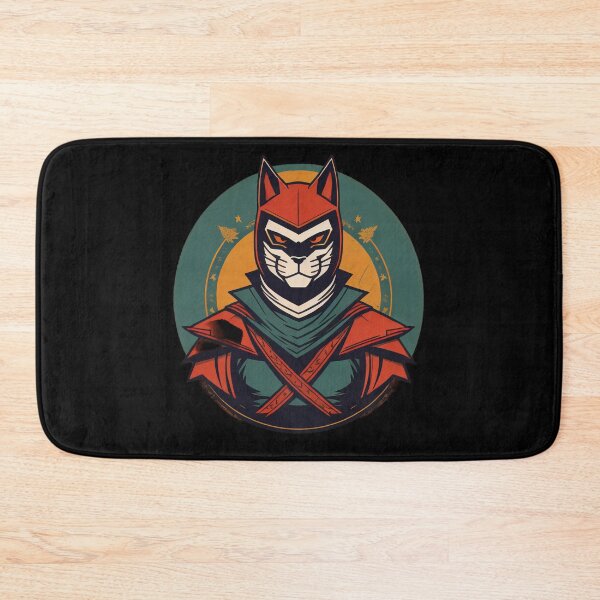 Item preview, Fighting cat with mask designed and sold by cuatrilenio.