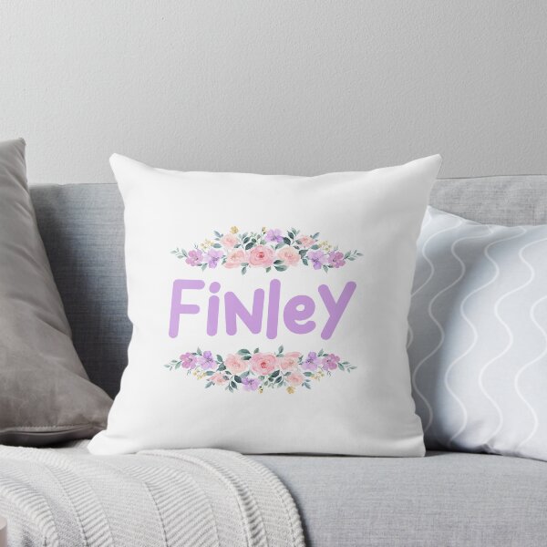 Item preview, Purple Flower Finley Name Label designed and sold by NormadWorld.