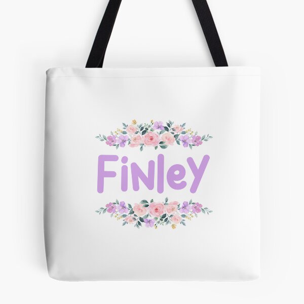 Item preview, Purple Flower Finley Name Label designed and sold by NormadWorld.
