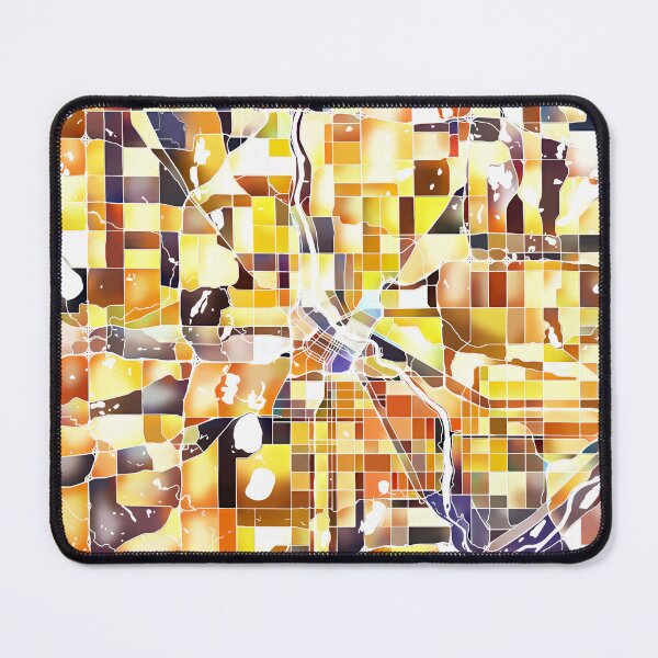 Item preview, Minneapolis Minnesota City Map - Golden Yellow designed and sold by StylishStacks.