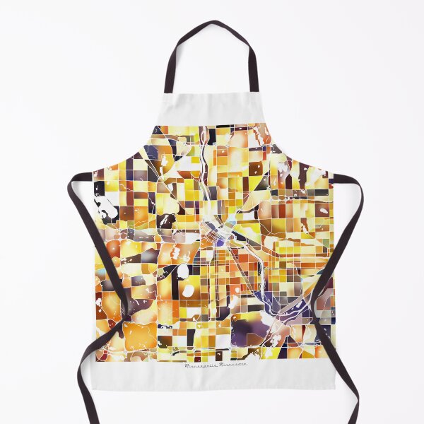 Item preview, Minneapolis Minnesota City Map - Golden Yellow designed and sold by StylishStacks.
