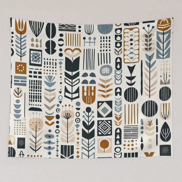 Item preview, The bohemian and doodle pattern  designed and sold by Boru-Atisuto.