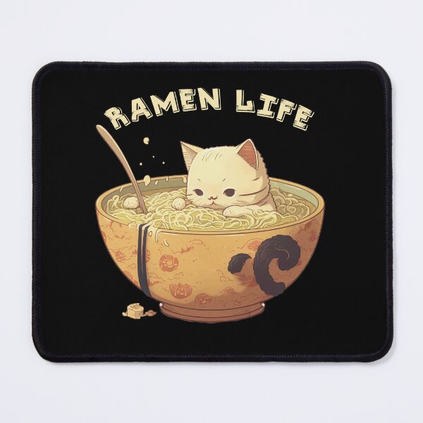 Item preview, Ramen life cat designed and sold by Animeshirt33.