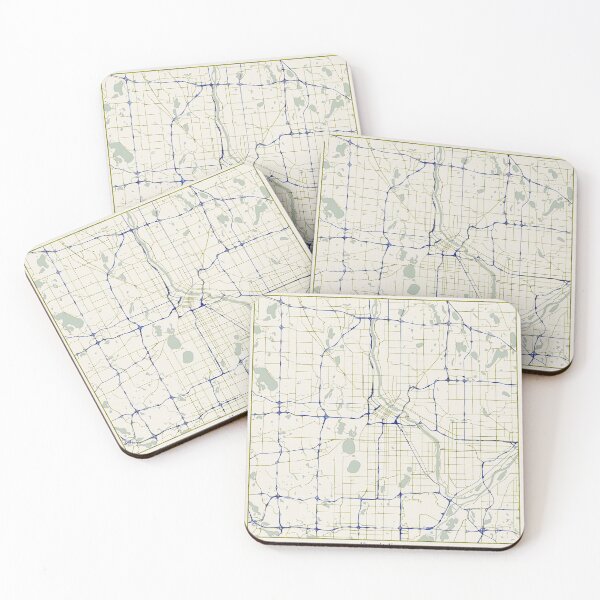 Item preview, Minneapolis Minnesota City Map - Hand-Drawn designed and sold by StylishStacks.