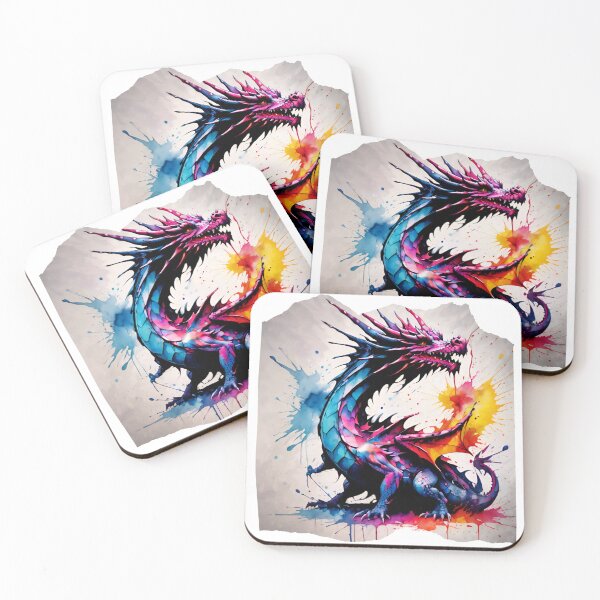Item preview, Dragon Paint Splash Artwork  designed and sold by BotunPeony.