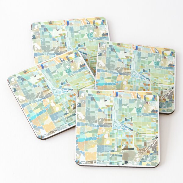 Item preview, Minneapolis Minnesota City Map - Pastel Color Scheme designed and sold by StylishStacks.