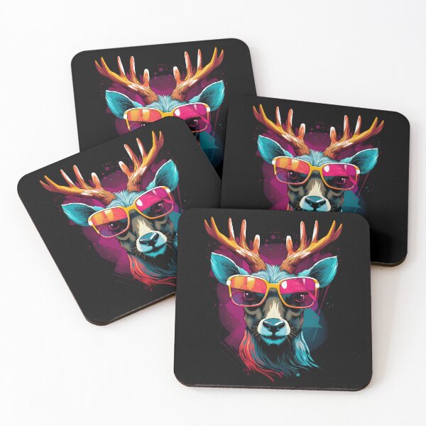 Item preview, Deer with sunglasses designed and sold by DerSenat.