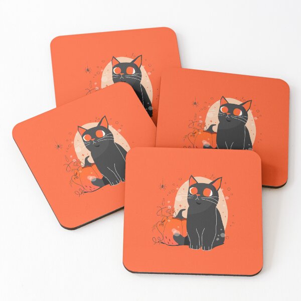 Item preview, Curious Whiskers: Black Cat & Spider Collection designed and sold by Wise-Geek.