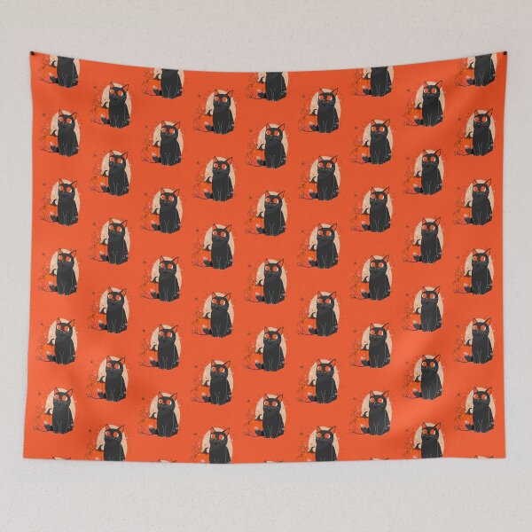 Item preview, Curious Whiskers: Black Cat & Spider Collection designed and sold by Wise-Geek.