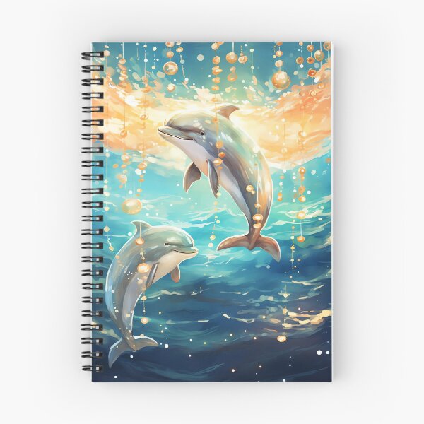 Item preview, Dolphins Delight Festive Ocean Leap designed and sold by cute-animals99.