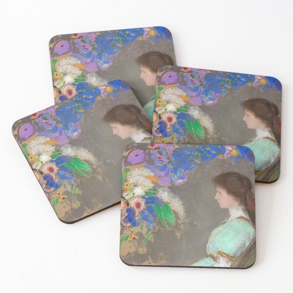 Item preview, Violette Heymann (1910) oil painting by Odilon Redon designed and sold by Suzana Djordjevic.