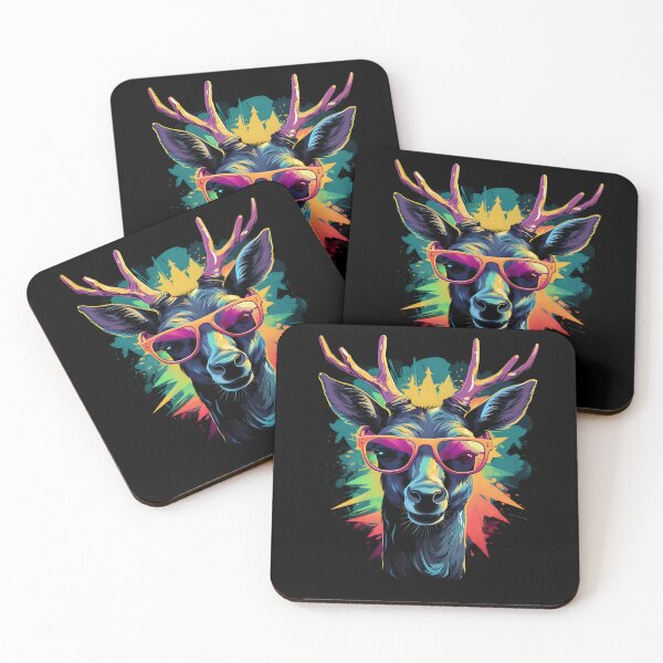 Item preview, Deer with sunglasses designed and sold by DerSenat.