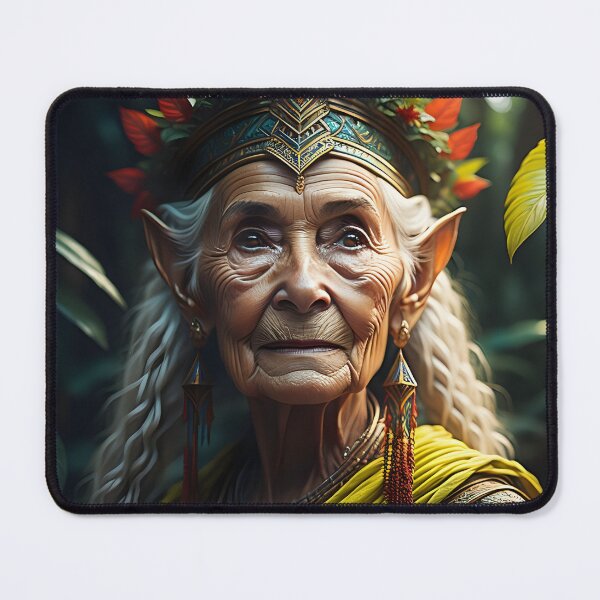 Item preview, Revered Elder of the Jungle Elf Kingdom | AI Art designed and sold by marjessas-world.