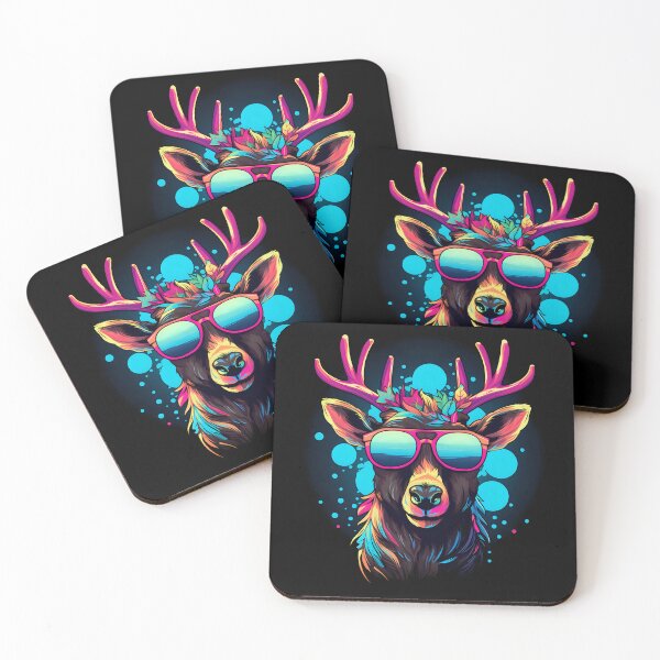 Item preview, Deer with sunglasses designed and sold by DerSenat.