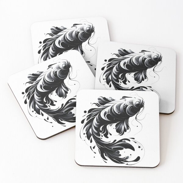 Item preview, KOI FISH MONOCHROME designed and sold by Day Dreamer.