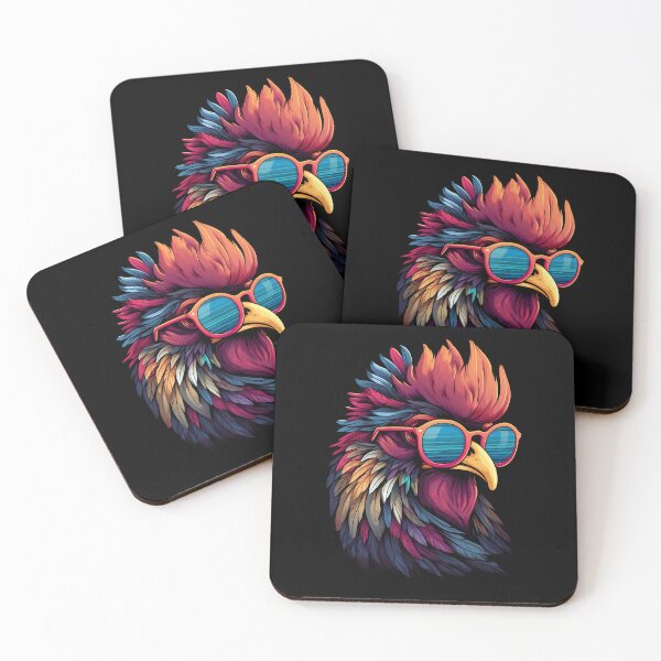 Item preview, Cool rooster with sunglasses designed and sold by DerSenat.