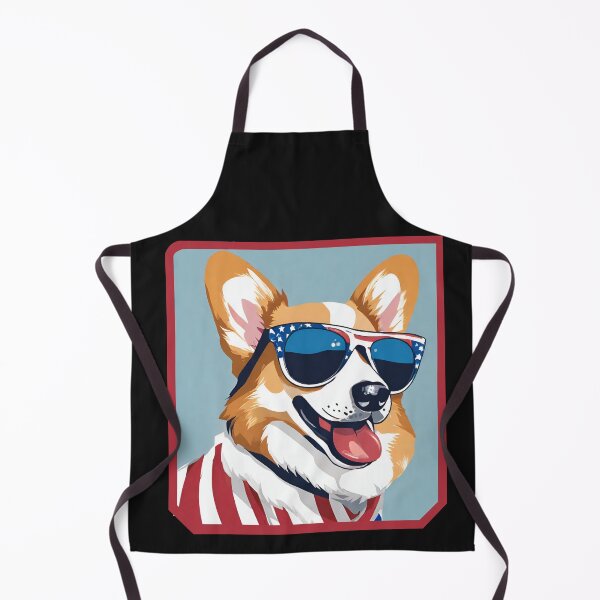 Item preview, Corgi dog with american sunglasses designed and sold by Eolithic.