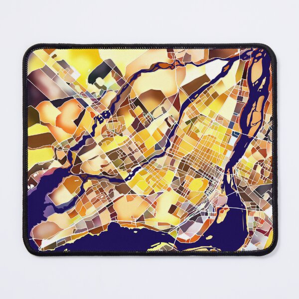 Item preview, Montreal Canada City Map - Golden Yellow designed and sold by StylishStacks.