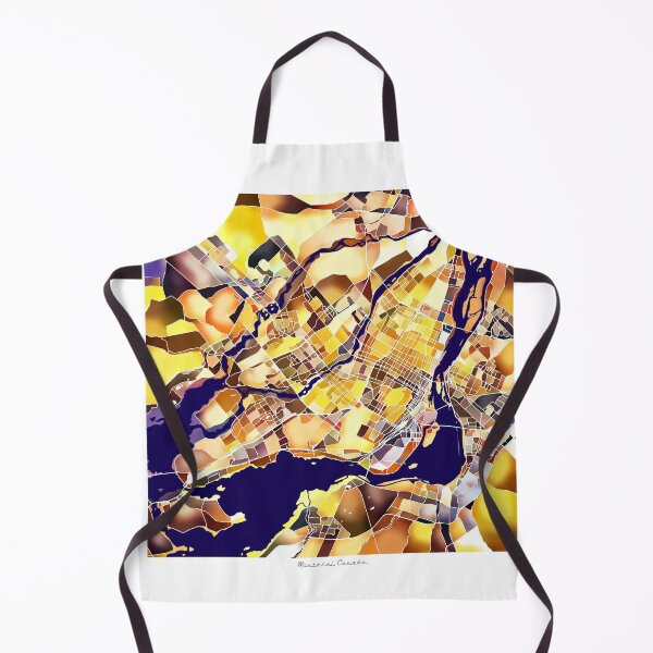Item preview, Montreal Canada City Map - Golden Yellow designed and sold by StylishStacks.