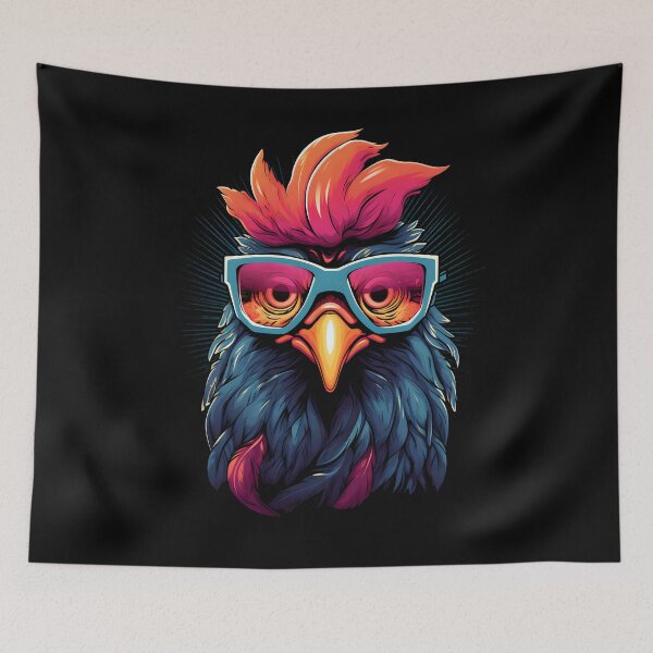 Item preview, Cool rooster with sunglasses designed and sold by DerSenat.