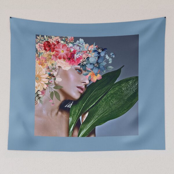 Item preview, Serene Blossom Crown: Nature-Inspired Artwear woman designed and sold by YolyArtdesign.