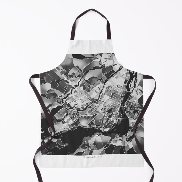 Item preview, Montreal Canada City Map - Black and White Monochrome designed and sold by StylishStacks.