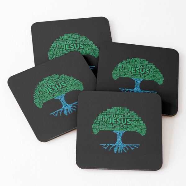 Aperçu de l'œuvre Arbre de vie des noms de Jésus - racines sacrées créée et vendue par clevercraft58.