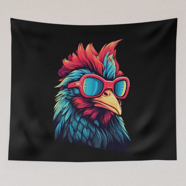 Item preview, Cool rooster with sunglasses designed and sold by DerSenat.