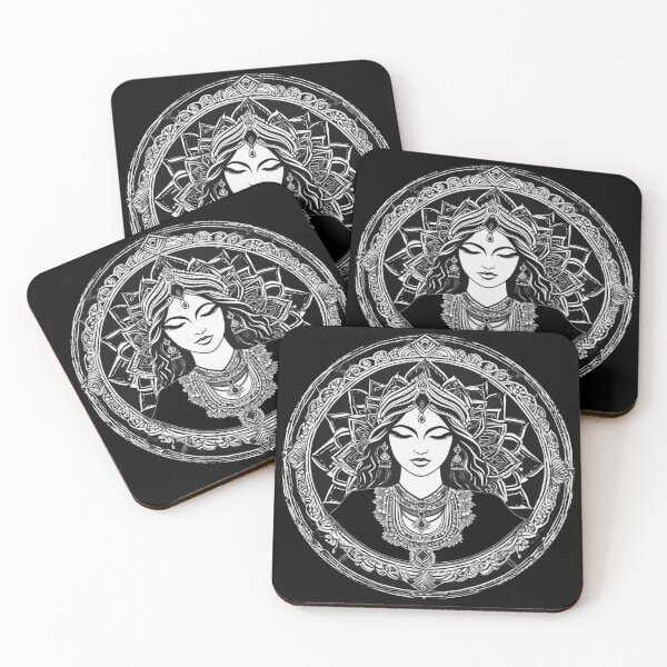 Item preview, a spiritual women at the night mandala designed and sold by JangmiHorang.
