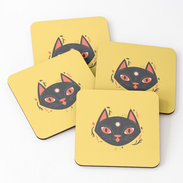 Item preview, Mystical Whiskers: Enchanting Black Cat Collection designed and sold by Wise-Geek.